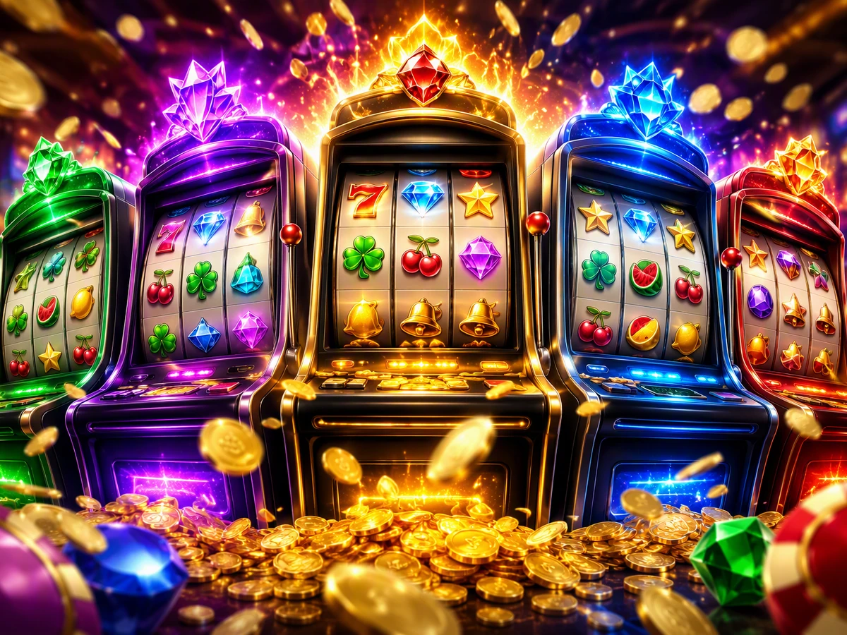 Tampilan permainan slot berwarna di ATOM138